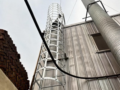 Cage ladder factory location site view in Shijiazhuang, Hebei