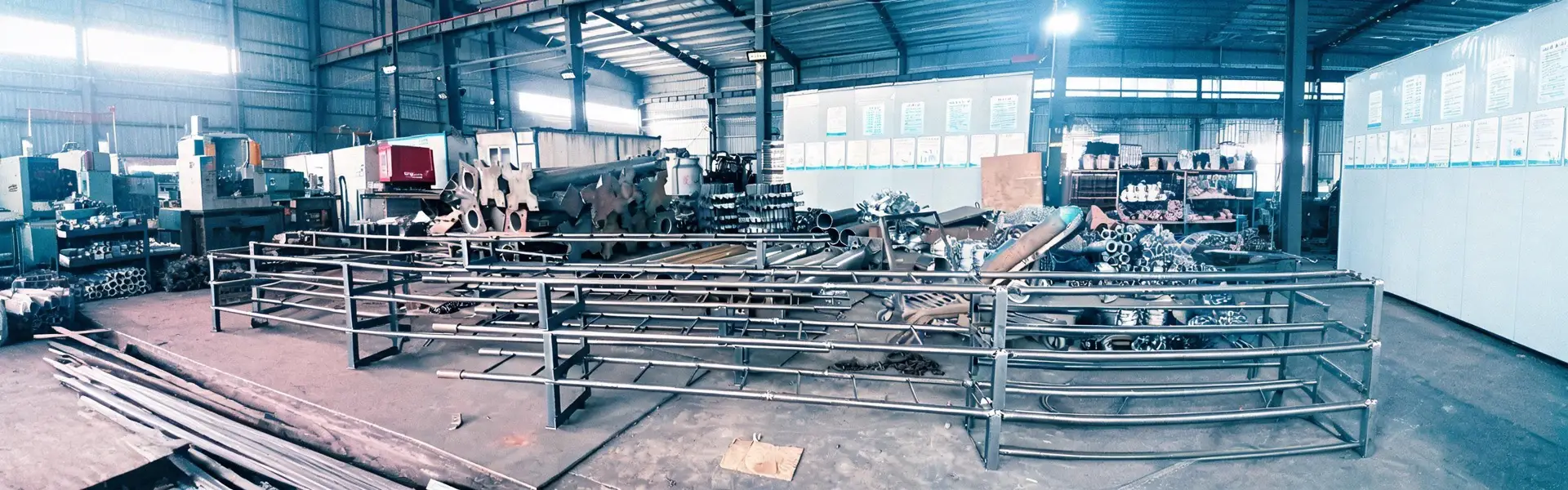 How to install a cage ladder on the factory floor