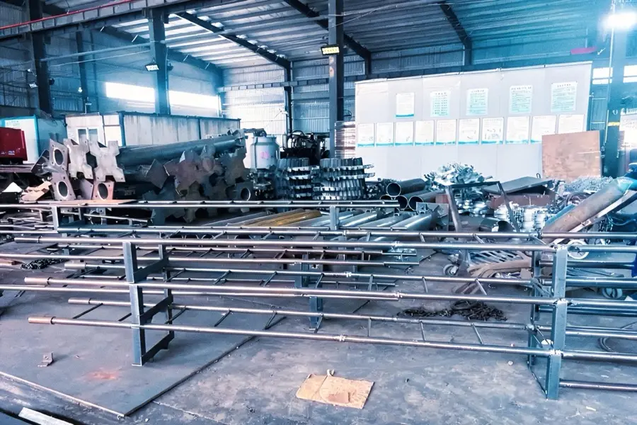 Hot dip galvanized cage ladder components